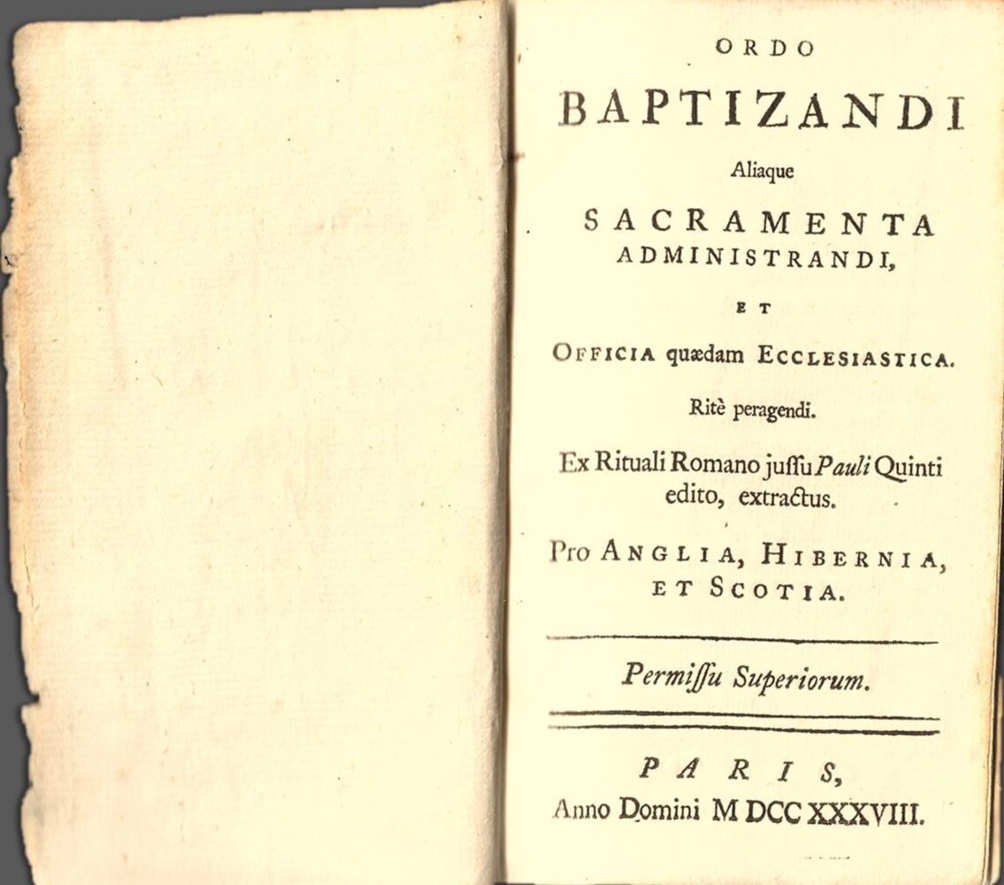 <i>Sacramenta Propter Homines:</i> A History of the Sacraments in English, 1738-1962 – Part I: Classical Texts