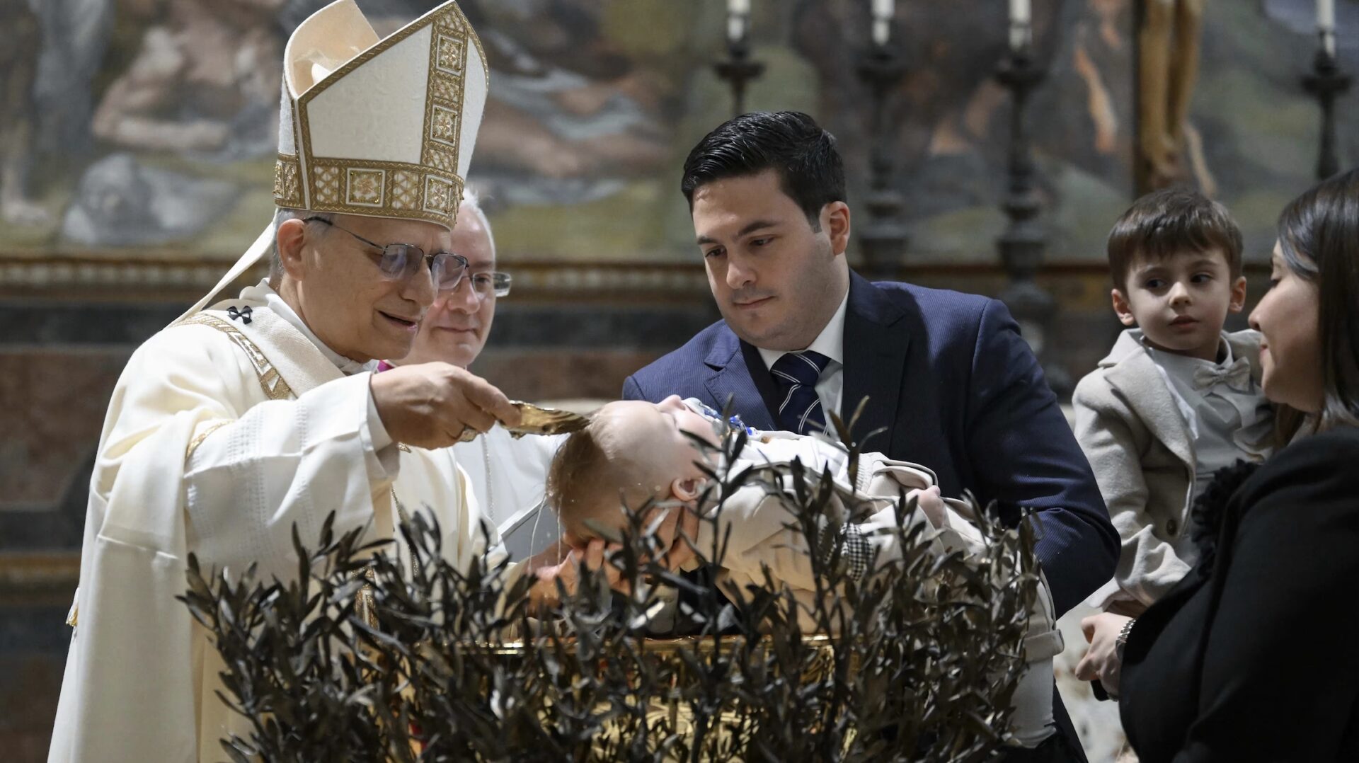 Pope Leo XIV Baptizes 20 Infants in Sistine Chapel