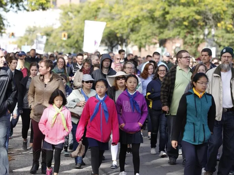 Families Gather for Eucharistic Procession in Washington, D.C.
